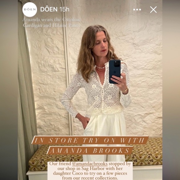 NEW Doen Ottoline crochet cardiga - Picture 3 of 6